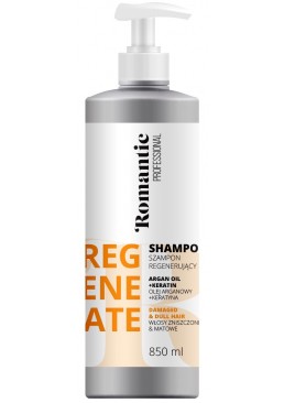 Шампунь для поврежденных волос Romantic Professional Helps to Regenerate Shampoo, 850 мл